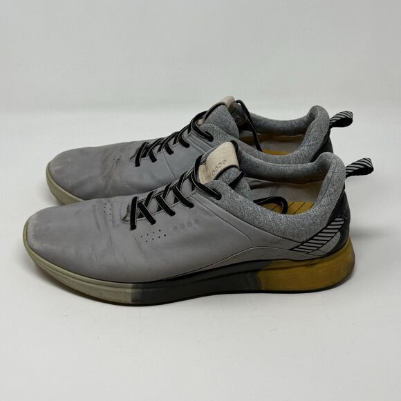ECCO S Three GoreTex Golf Shoes Mens 10 - 10.5 EU 44 Gray Leather Spikeless main image 8